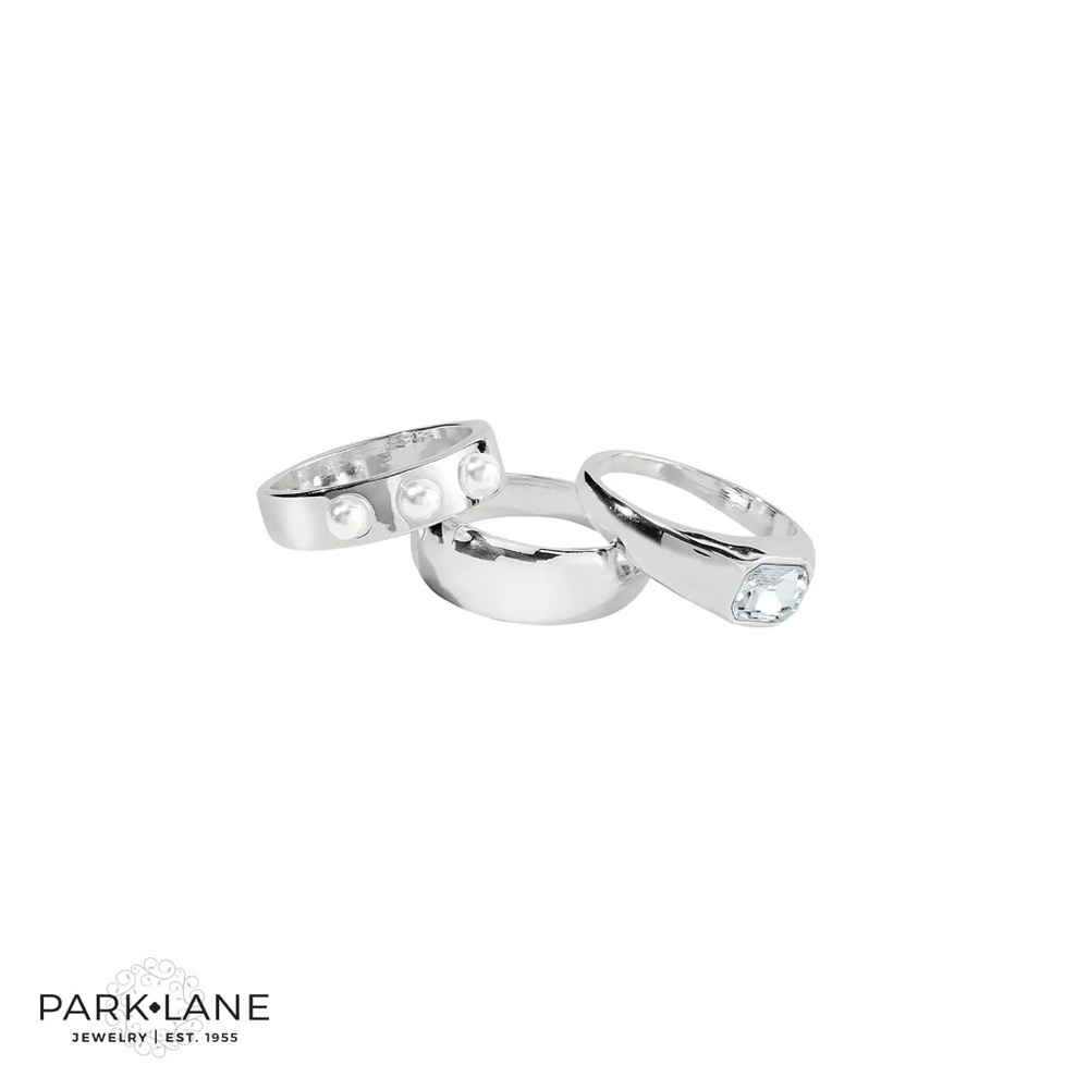 FINAL! Park Lane Journey Rings Silver Ring Set size 9 - Picture 4 of 5